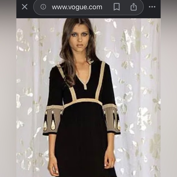 TEMPERLEY LONDON— Size 6 , Black & Gold Silk Knit Dress — GORGEOUS! 😍 - Picture 9 of 17